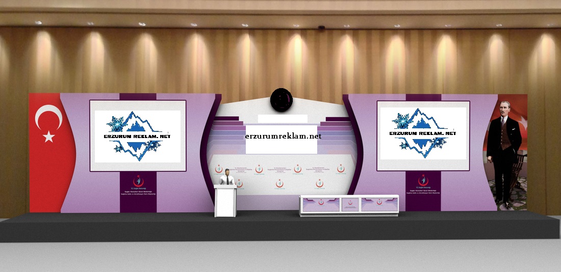 Erzurum ili stand  sahne çalışması